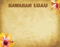 Print Hawaiian luau party invitation cards